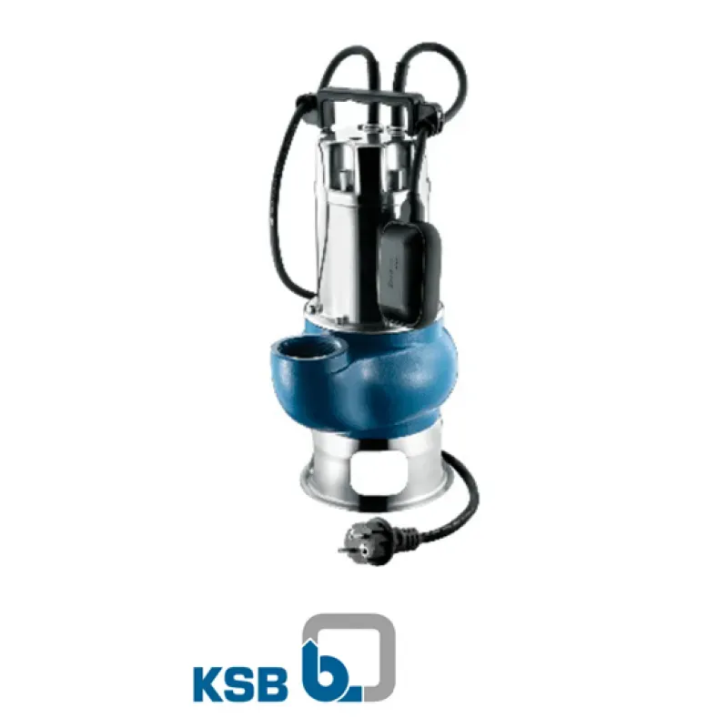 Motobomba Sumergible para Aguas Sucias KSB Drainvort 100MS (1 HP, 220V)